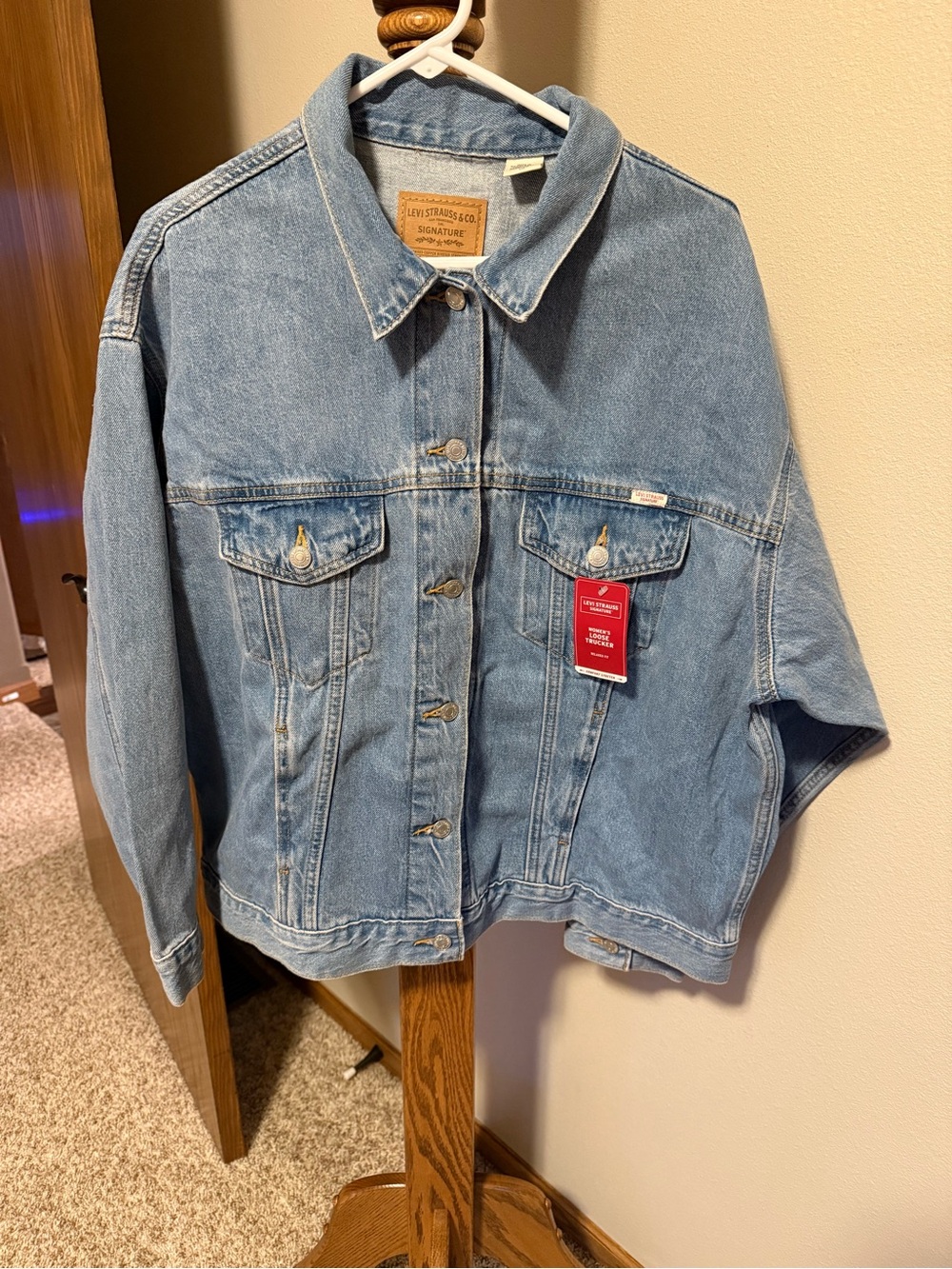 Levi's Blue Oversized Classic Denim Jacket